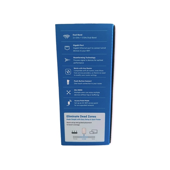 NEW Linksys WiFi Extender — RE7000 Max-Stream AC1900+ WiFi Extender - Picture 5 of 12